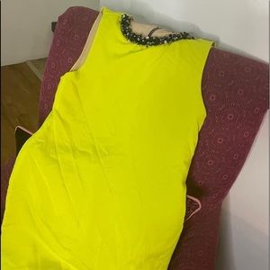 Lime green dress!